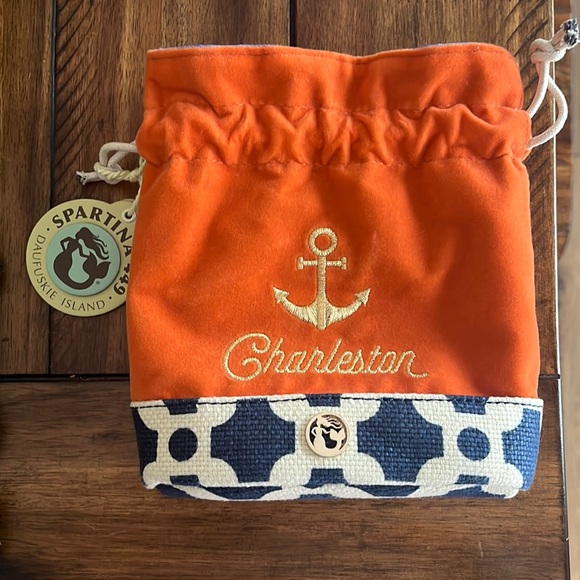 Spartina 449 Handbags - Spartina orange drawstring bag